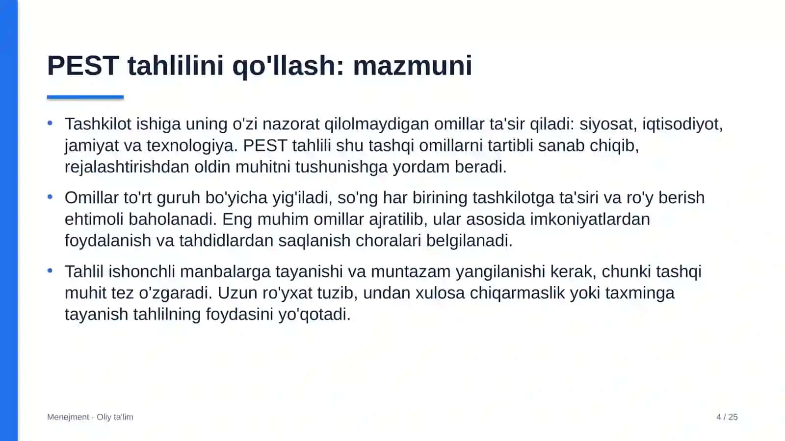 Elektronika do'konlarida PEST tahlilini qo'llash 4