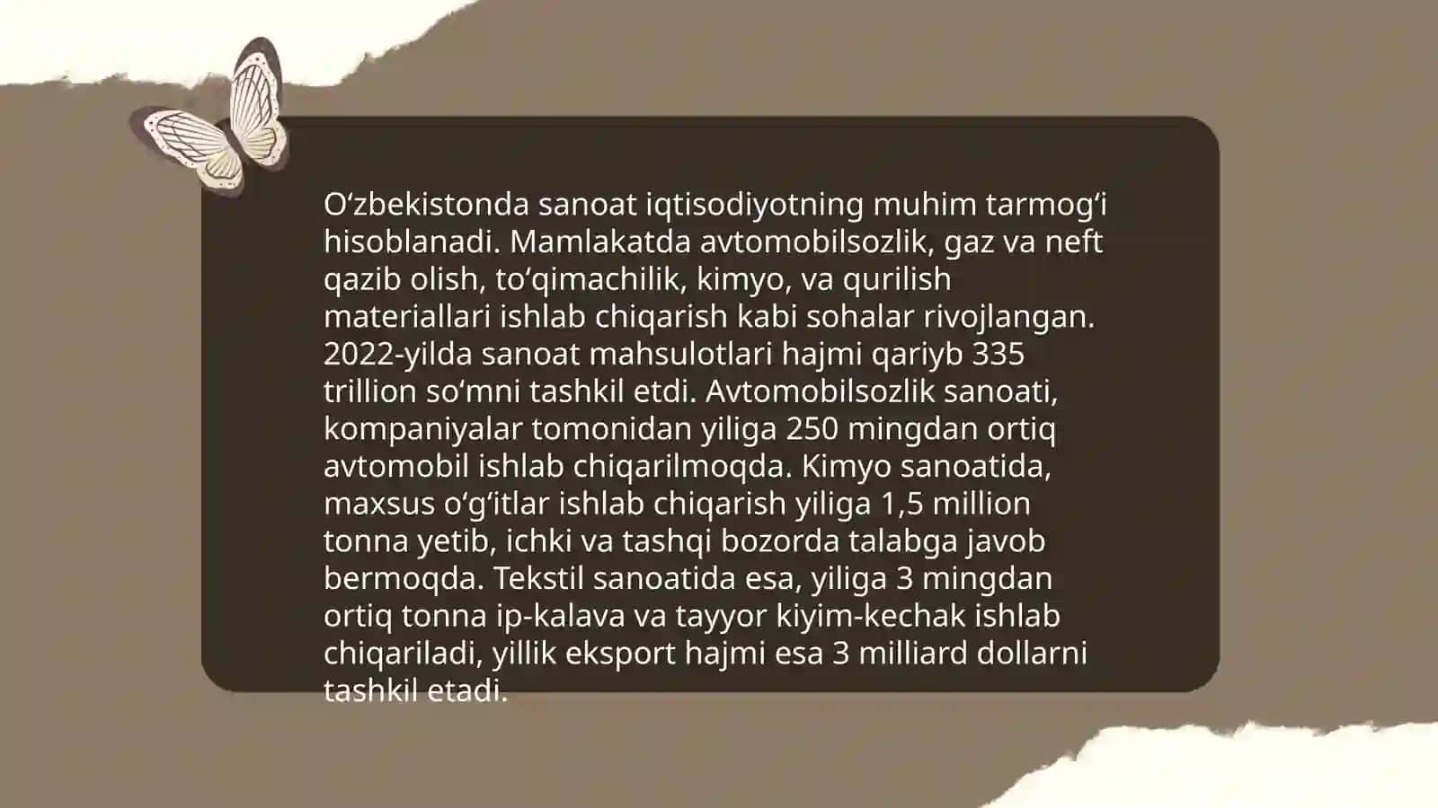 Sanoatning rivojlanishi 4