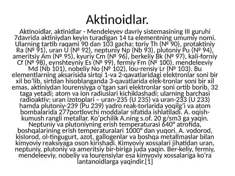Aktinoidlar 4