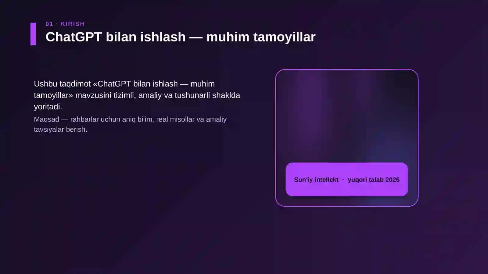ChatGPT bilan ishlash — muhim tamoyillar 4