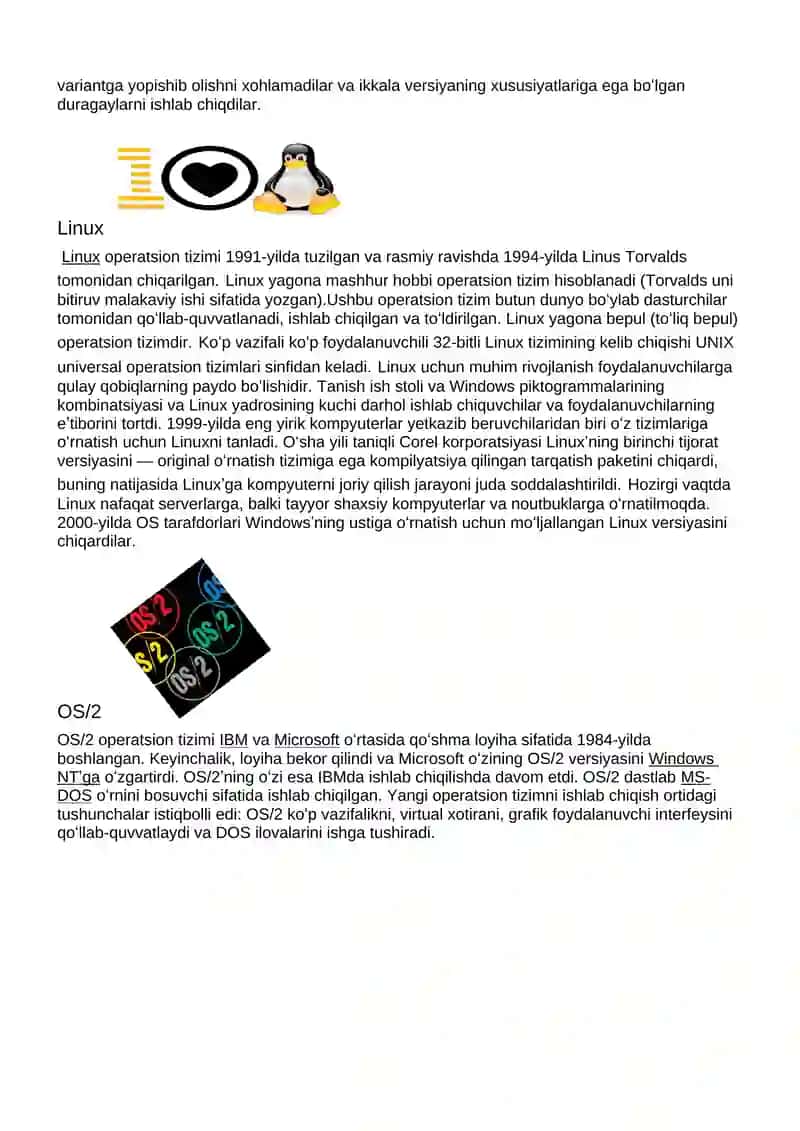 Operatsion tizimlarda ishlash 4