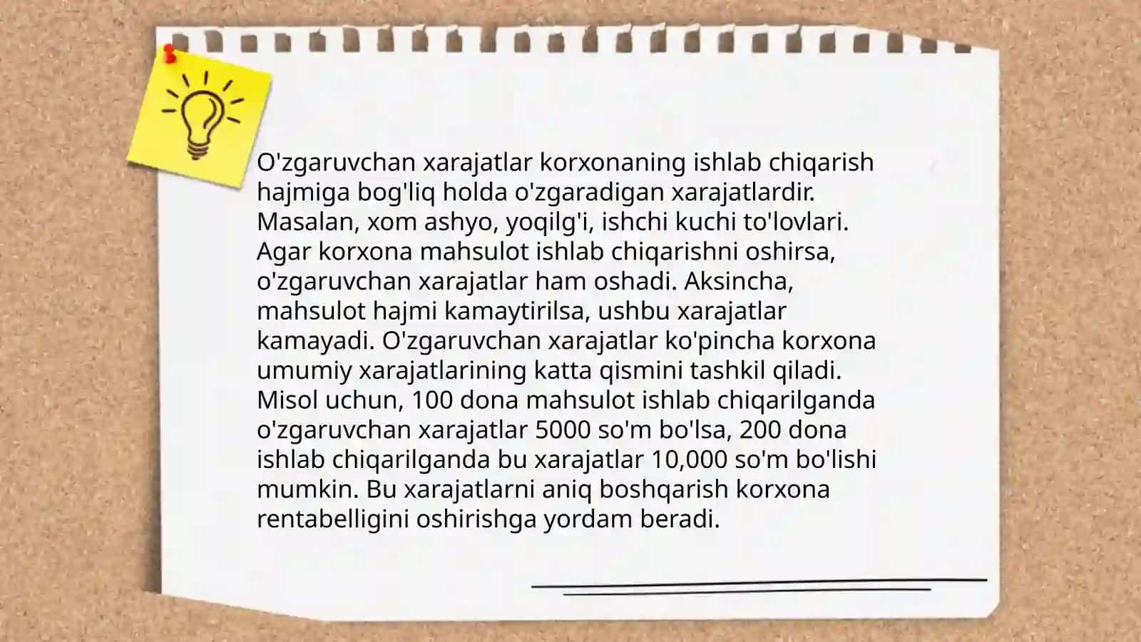 Ishlab chiqarish xarajatlari 4
