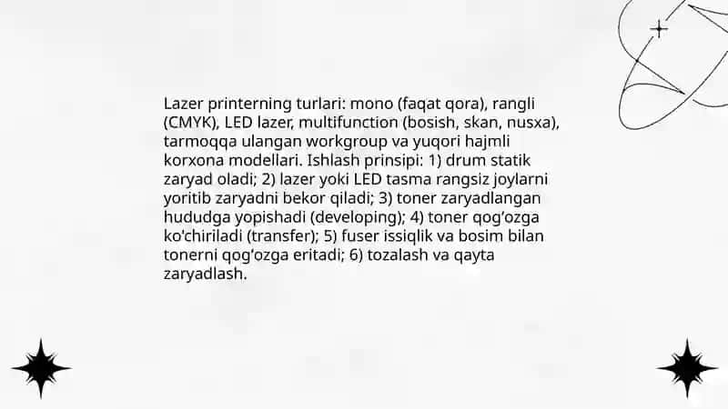Inkjet printerning turlari va xususiyatlari 4