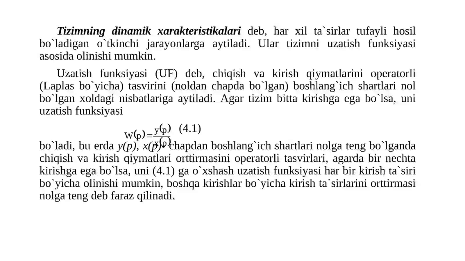 Dinamikava statika tenglamalari 4
