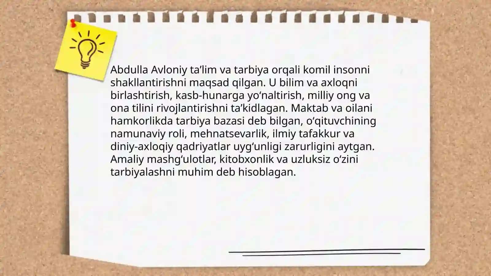 Abdulla Avloniyning komil inson haqidagi qarashlari mavzusida esse tayyorlash 4