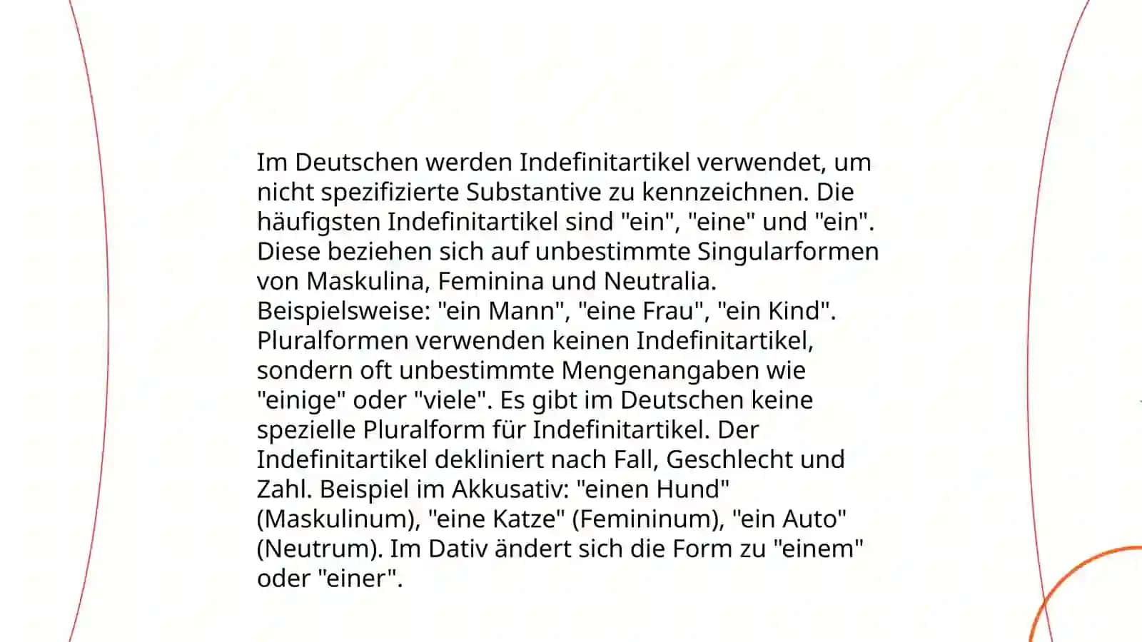 Artikel:definit, indefinit, kein Artikel 4