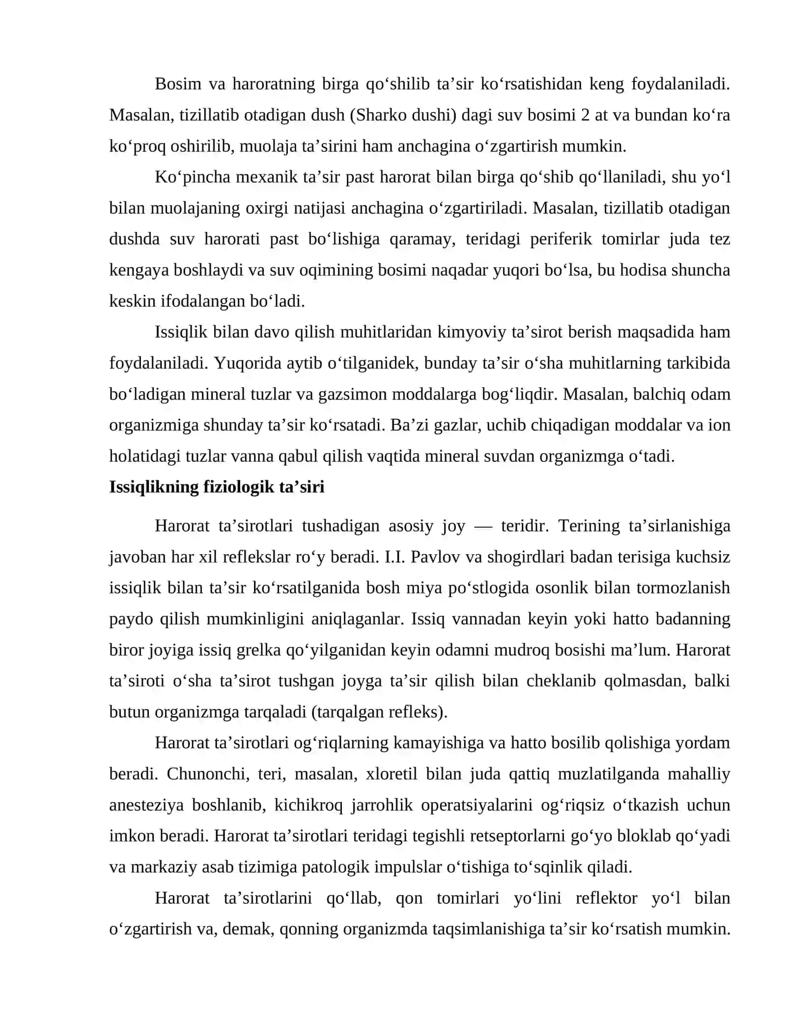 Suv va issiqlik bilan davolash 4