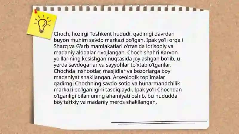 Choch tarixidan lavhalar 4