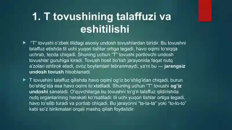 T tovushi va Tt harfi 4