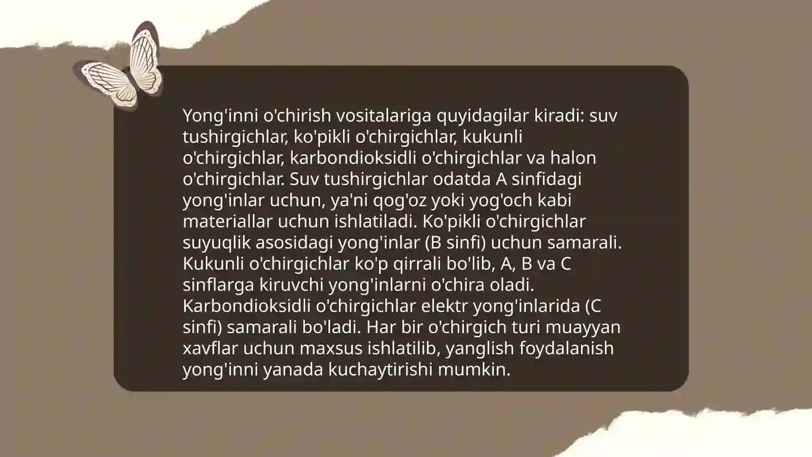 Yong'in xavfsizligi qoidalari 4