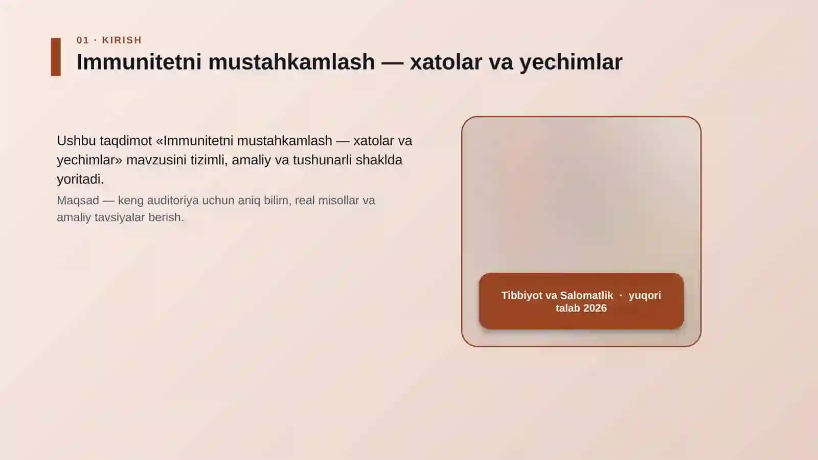 Immunitetni mustahkamlash — xatolar va yechimlar 4