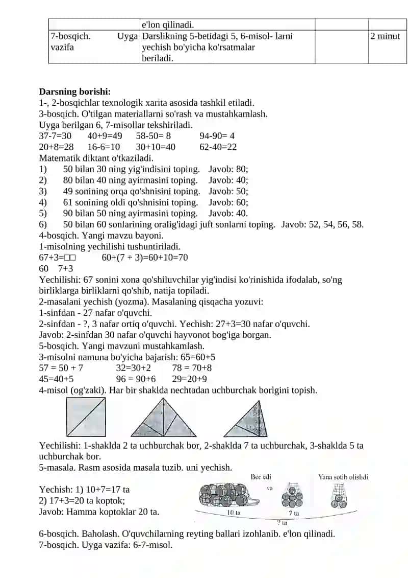 2- sinf MATEMATIKADAN KONSPEKT YANGI 4