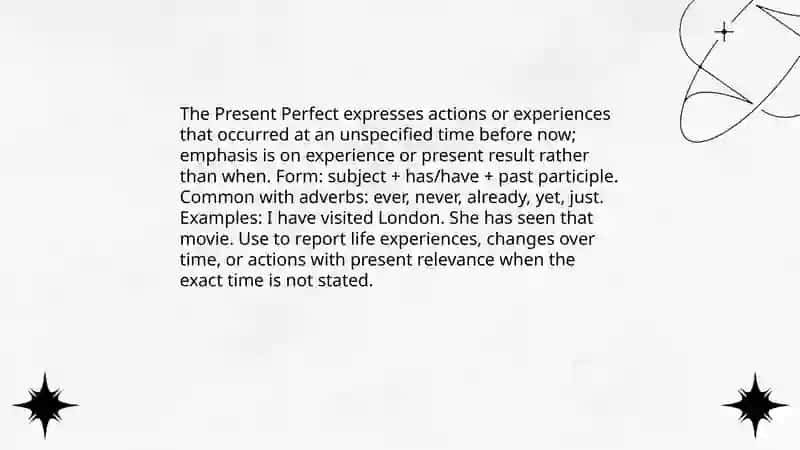 Peresent Perfect 4