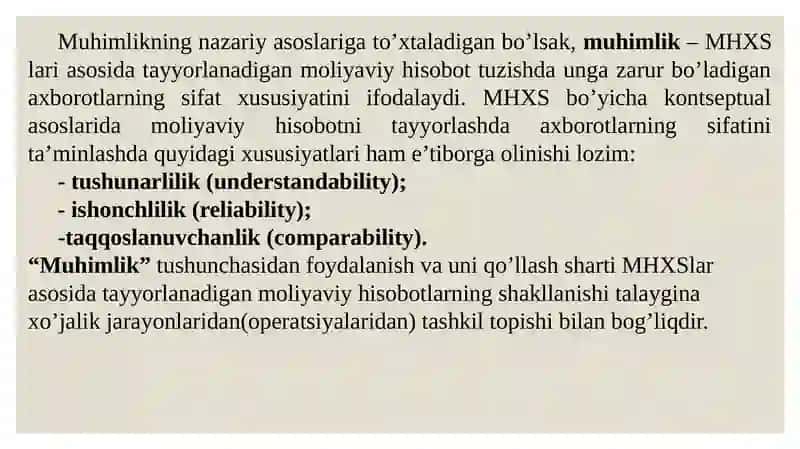 AUDITORLIK TEKSHIRUVIDA MUHIMLIK VA RISK 4