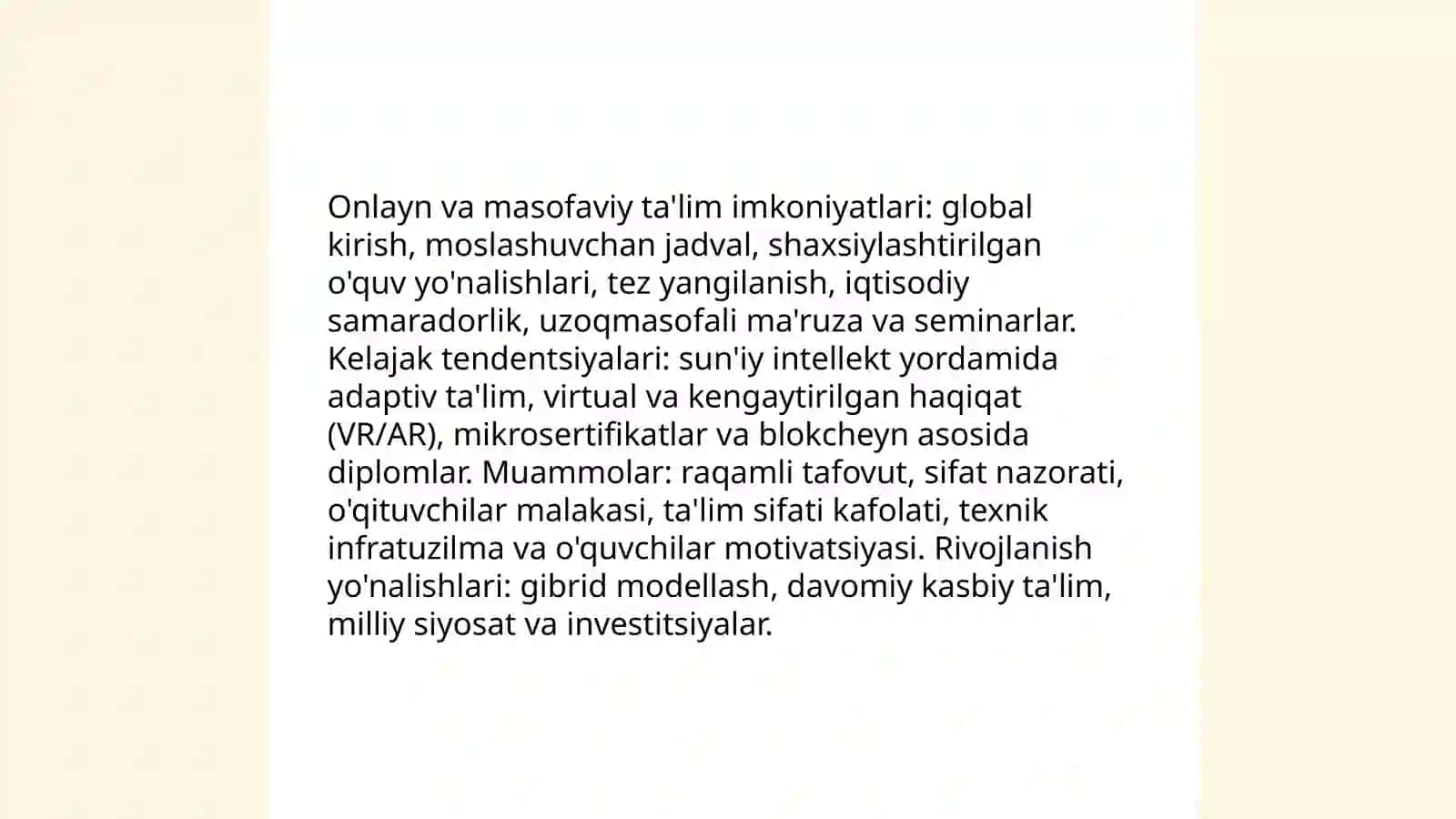Zamonaviy dunyoda talim 4