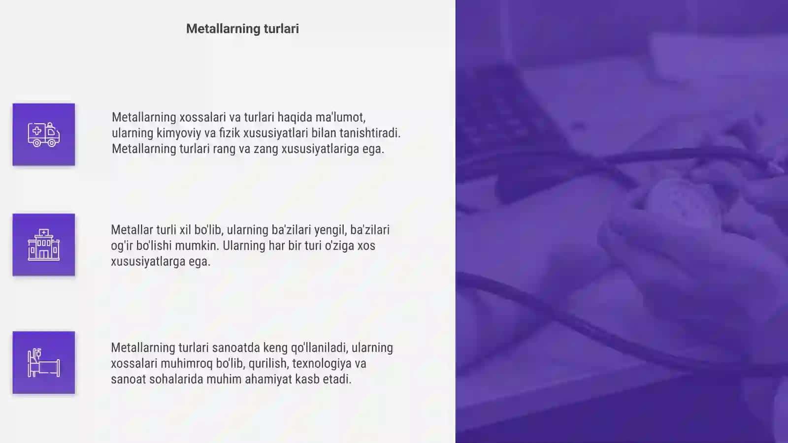 Metallarning xossalari va turlari 4