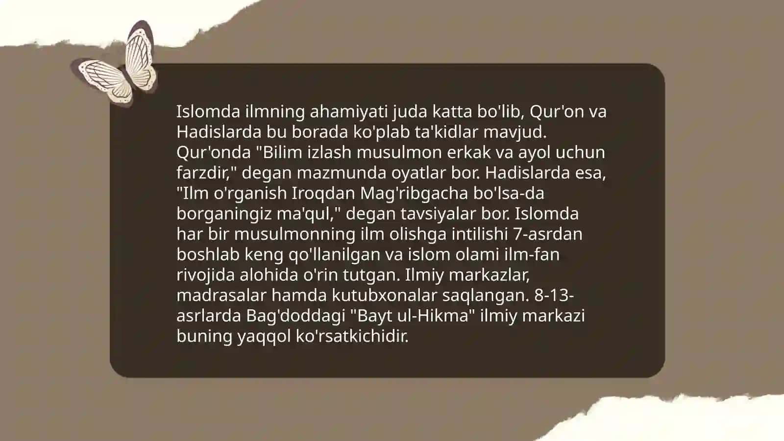 Islom qadriyatlari va ma'rifati 4