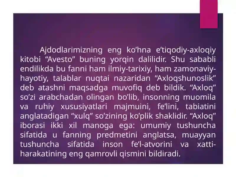 Axloqshunoslik 4