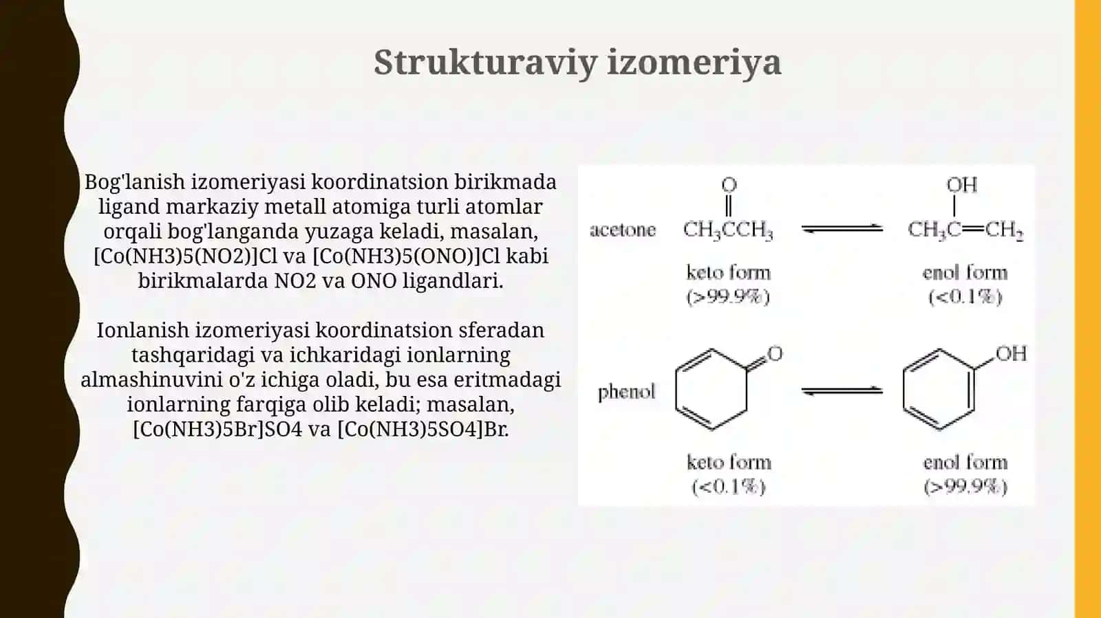 Kompleks birikmalar izomeriyasi 4