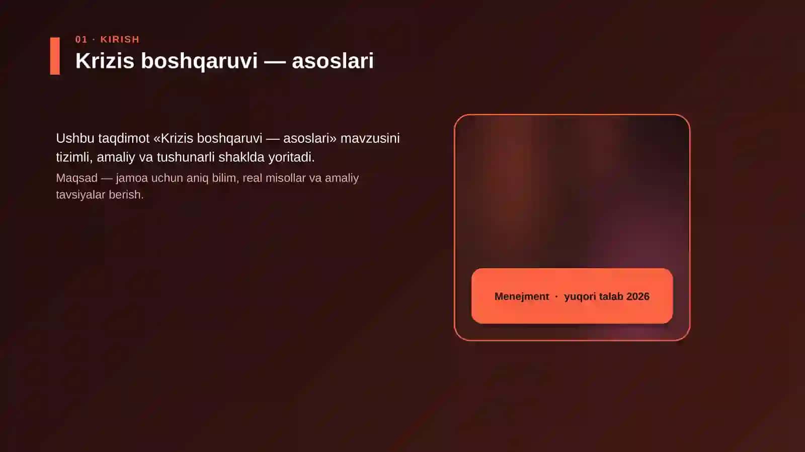 Krizis boshqaruvi — asoslari 4