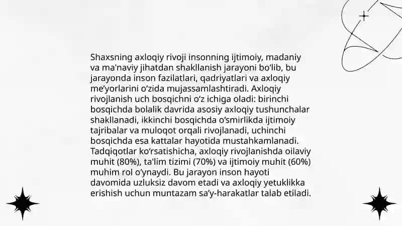Tarbiya faoliyatining maqsadlari 4