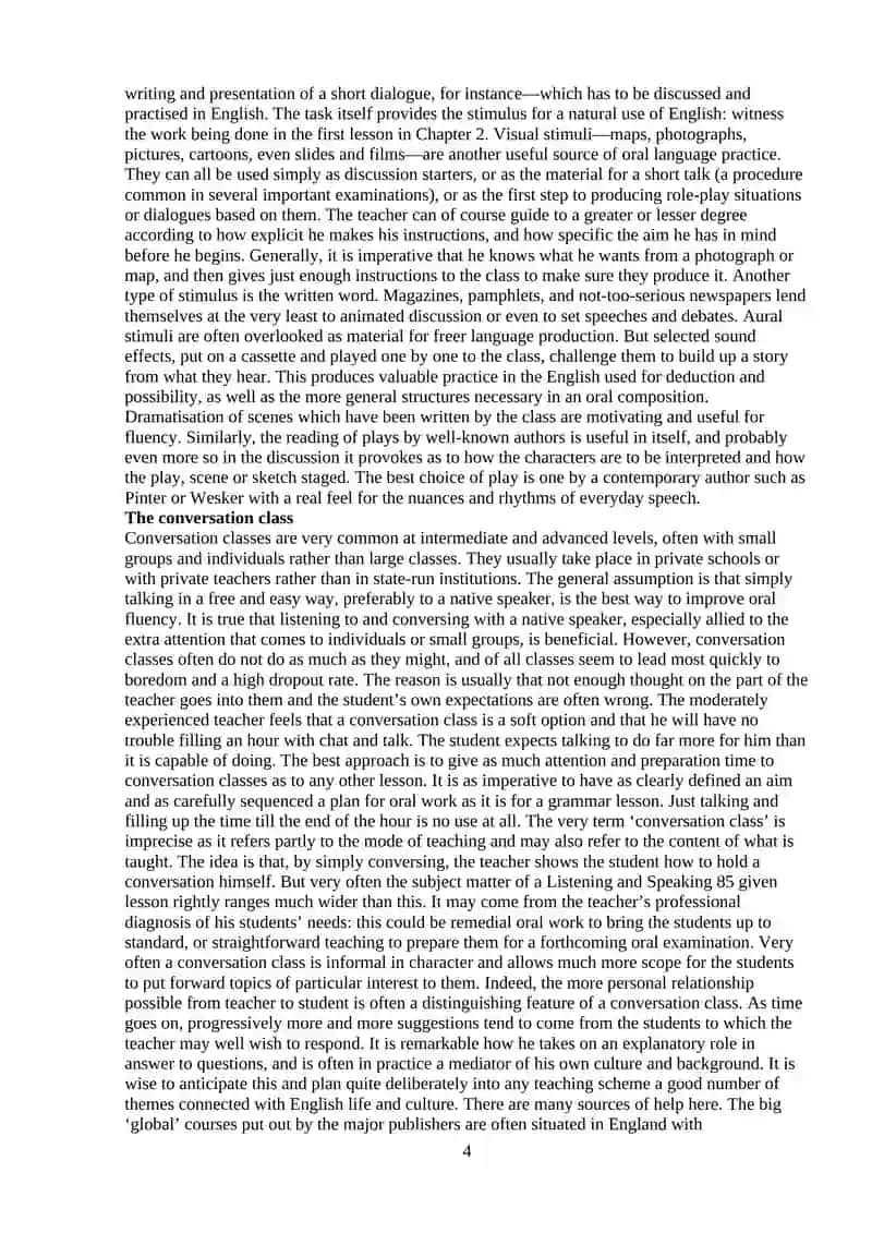 Implementing teaching speaking skills at universities 4