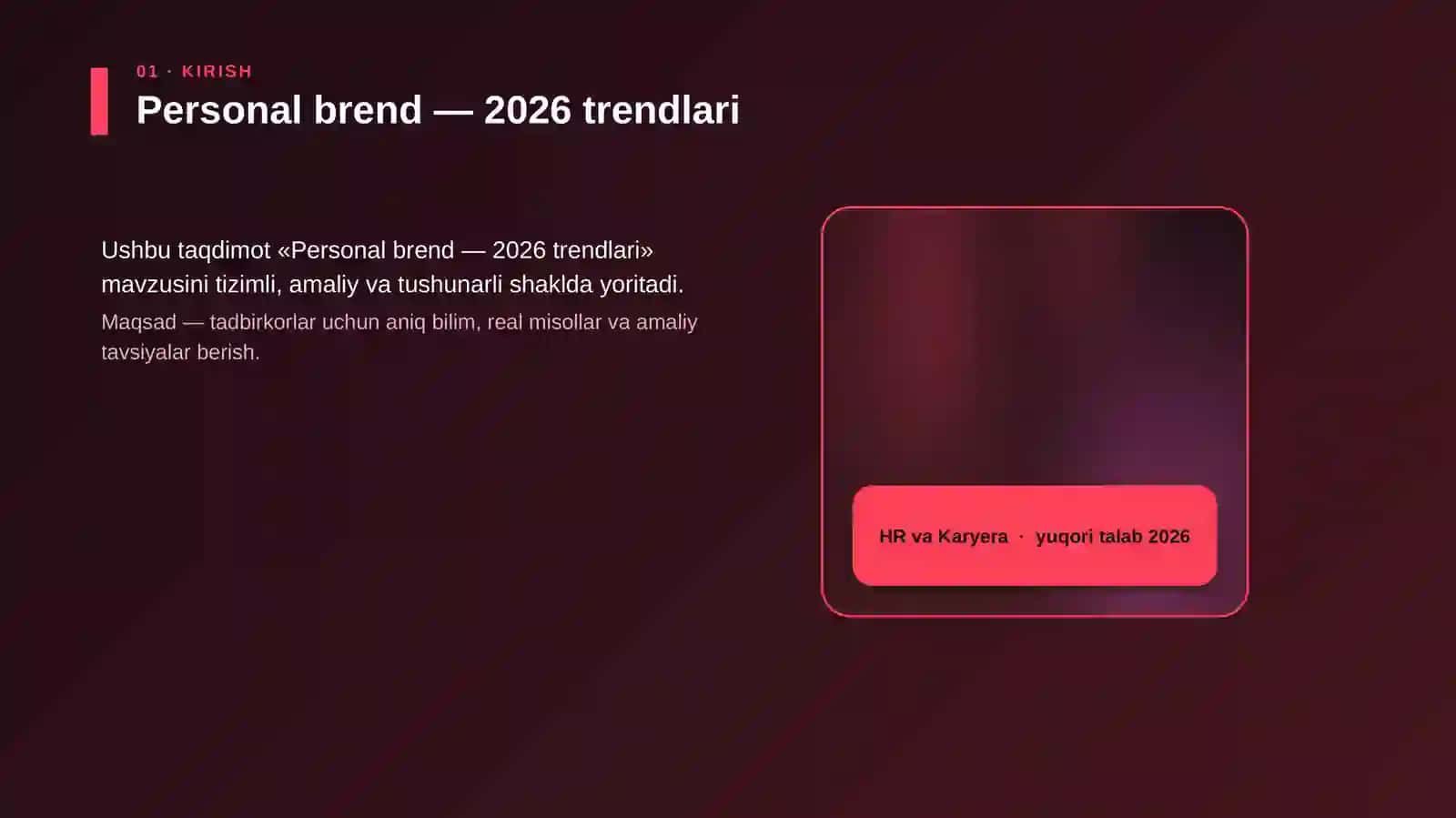 Personal brend — 2026 trendlari 4