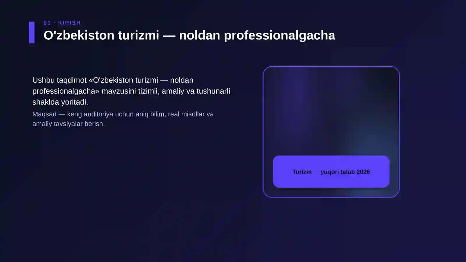 O'zbekiston turizmi — noldan professionalgacha 4
