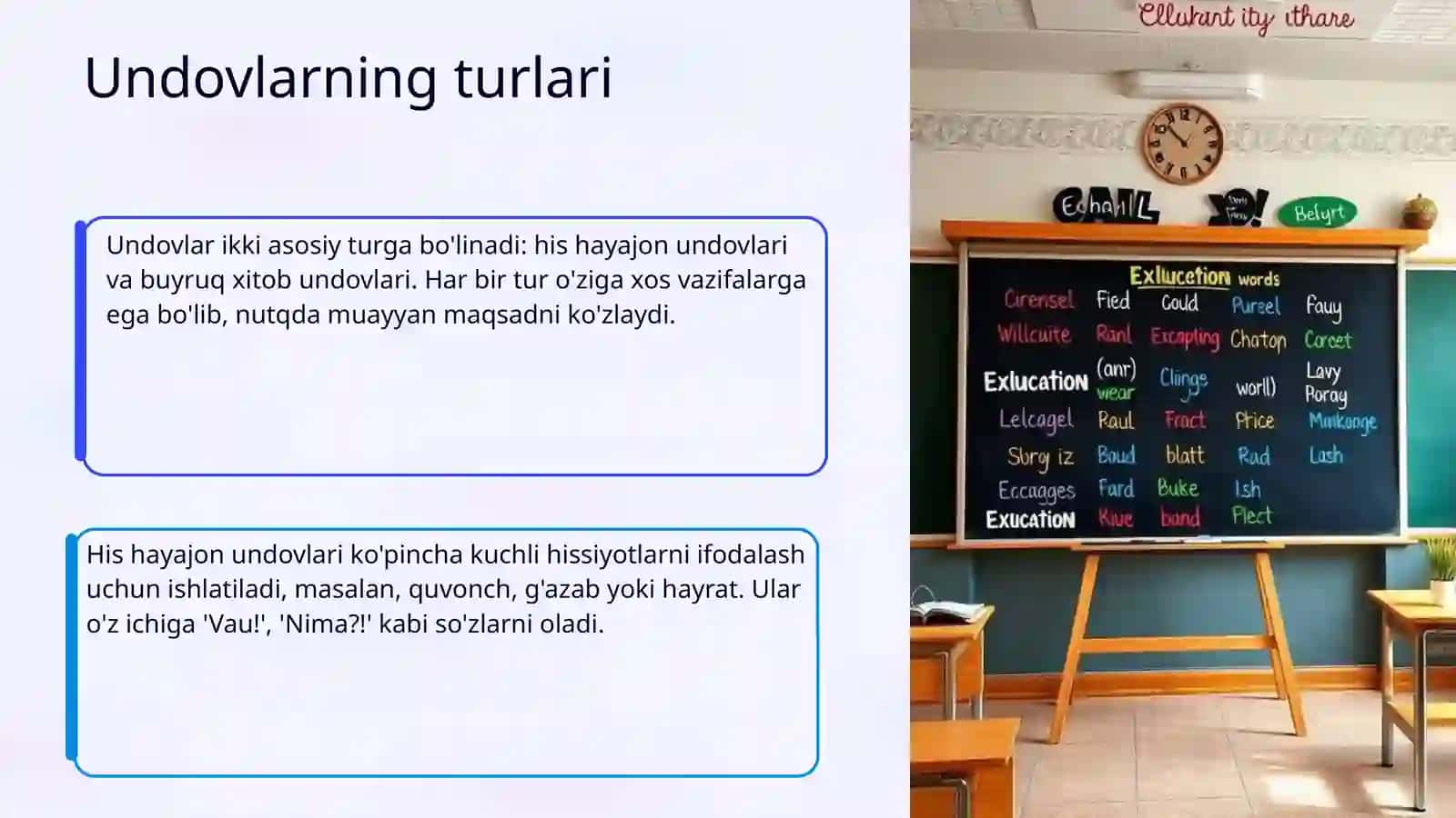 Undovlarning Turlari 4