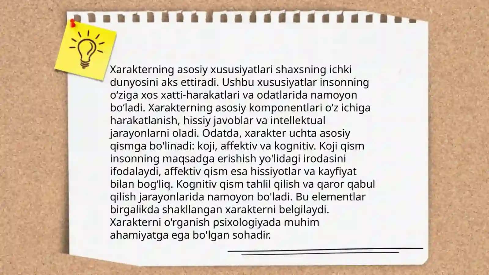Xarakterning aniqlanishi 4