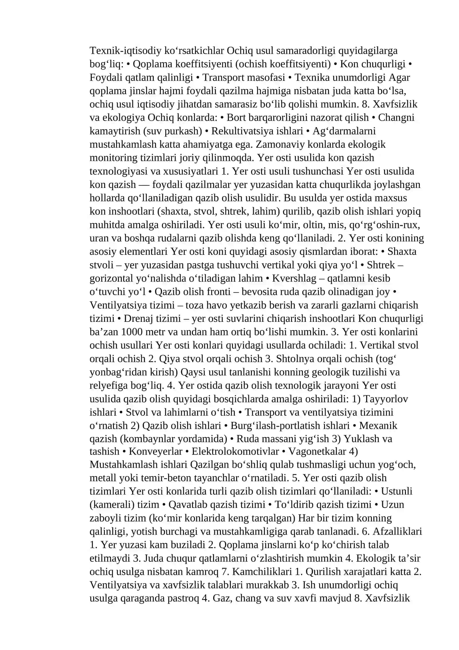 Kon Qazish Usullari 4