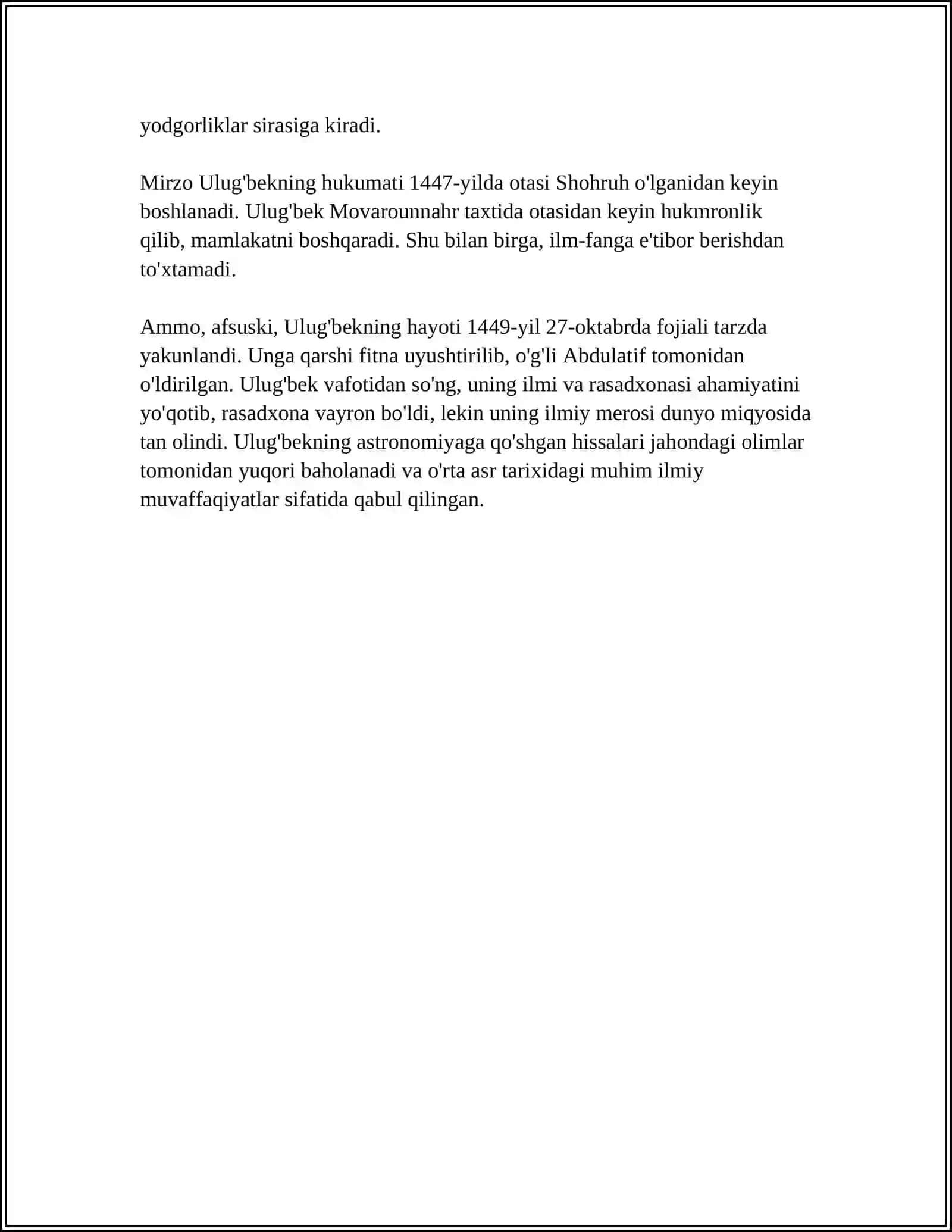 MIRZO ULUGʻBEK 4