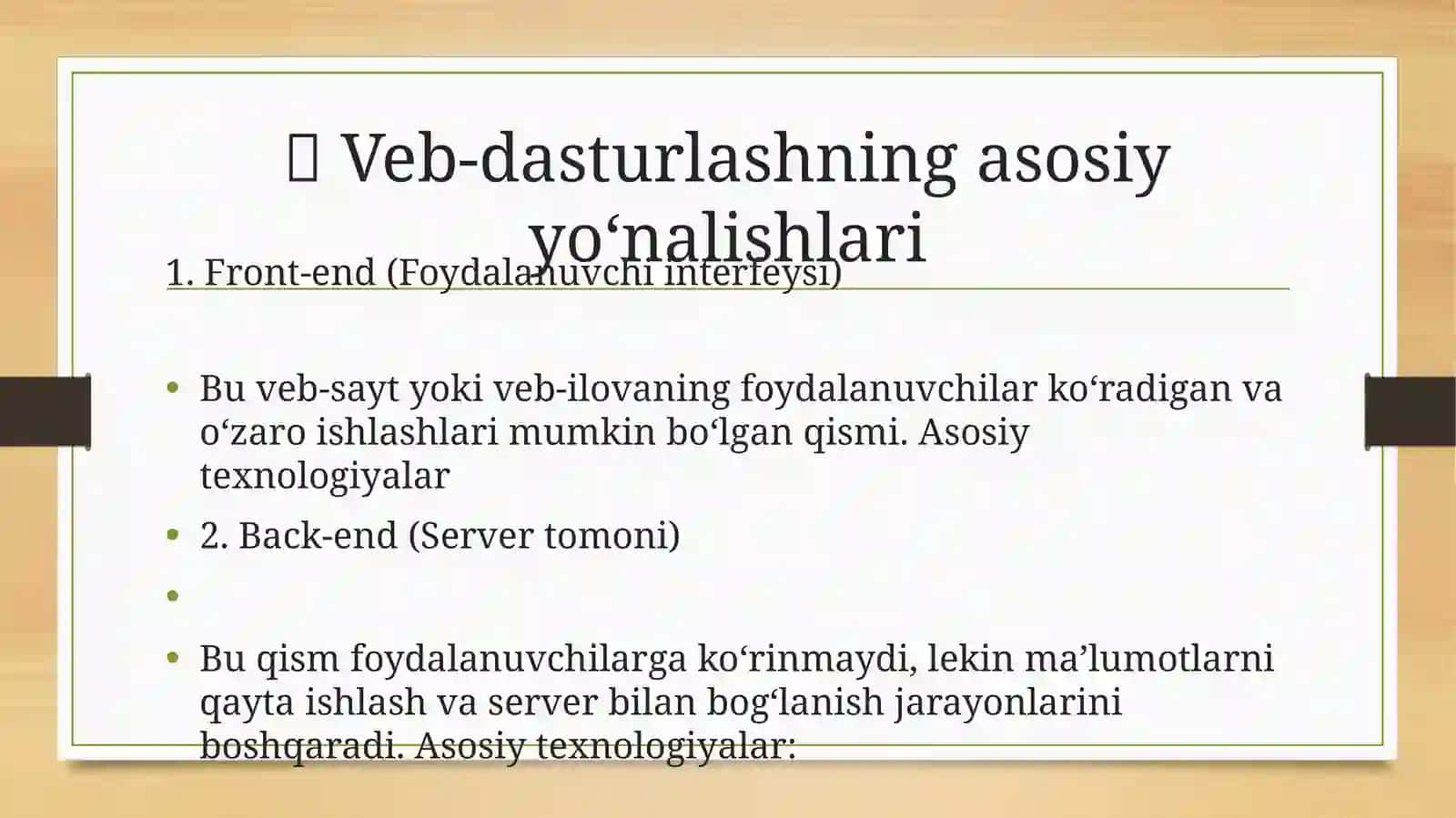 Veb dasturlash 4