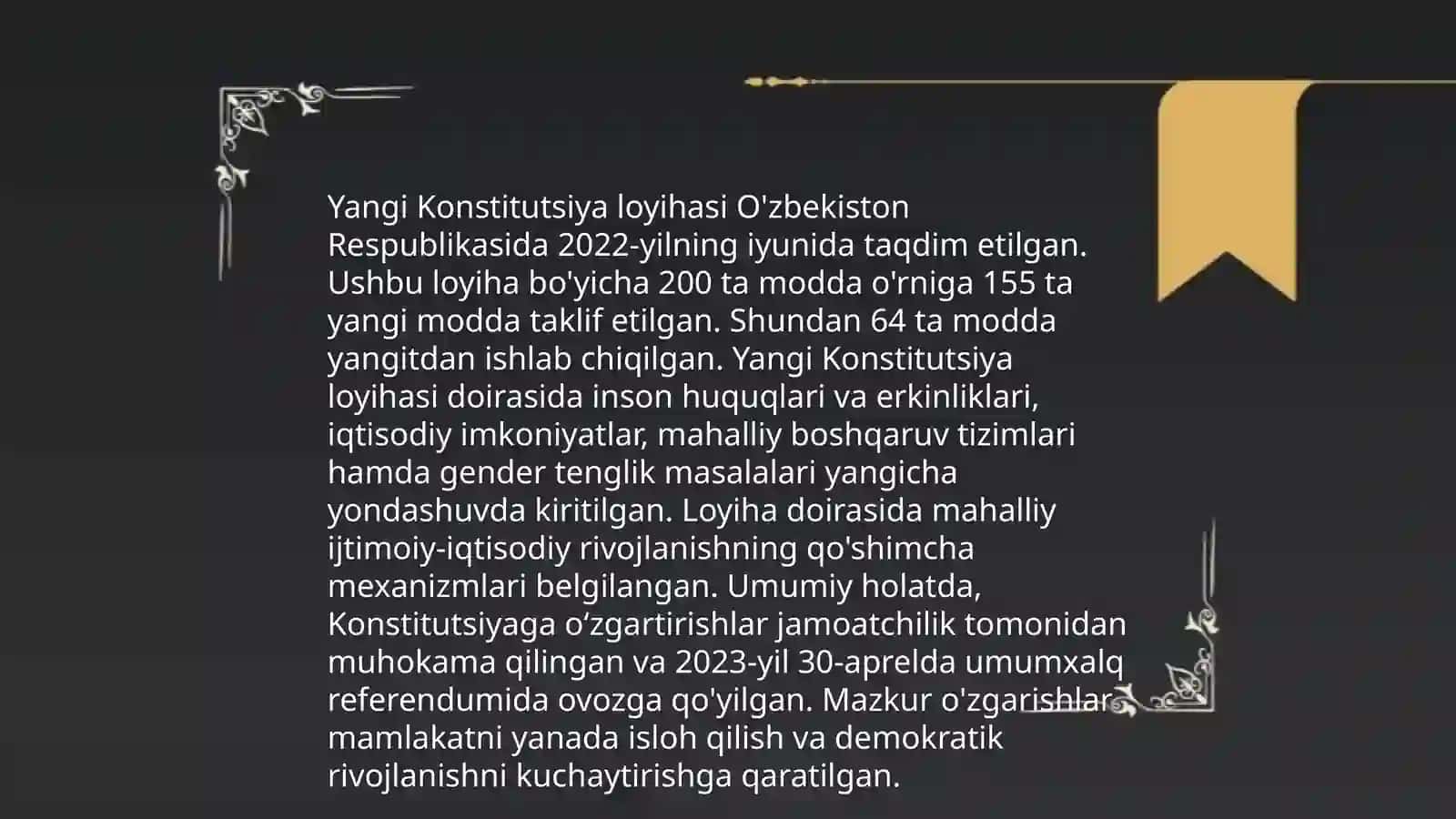 O'zbekiston Respublikasining yangi tahriri ommaviy muhokamasi 4
