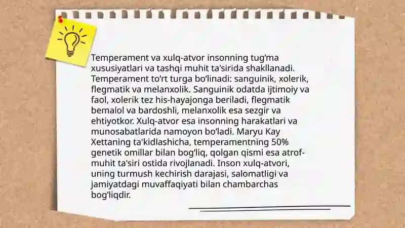 Temperament 4