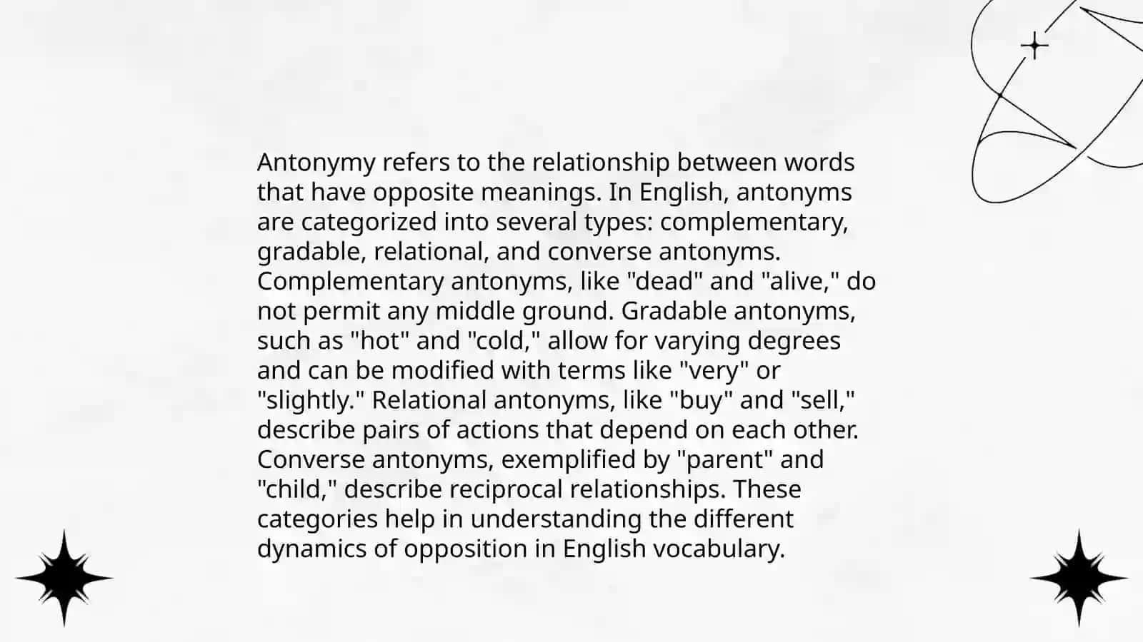 Synonymy in the English language 4