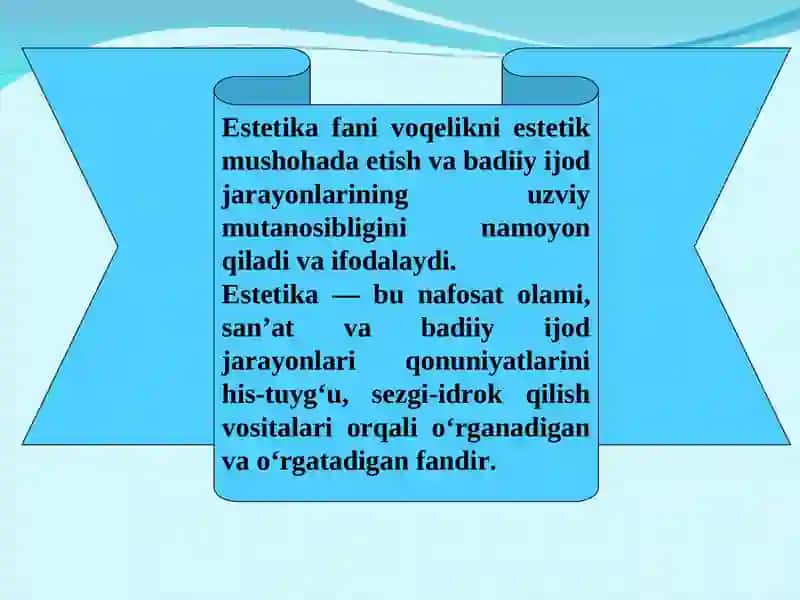 Estetika fanining predmeti 4
