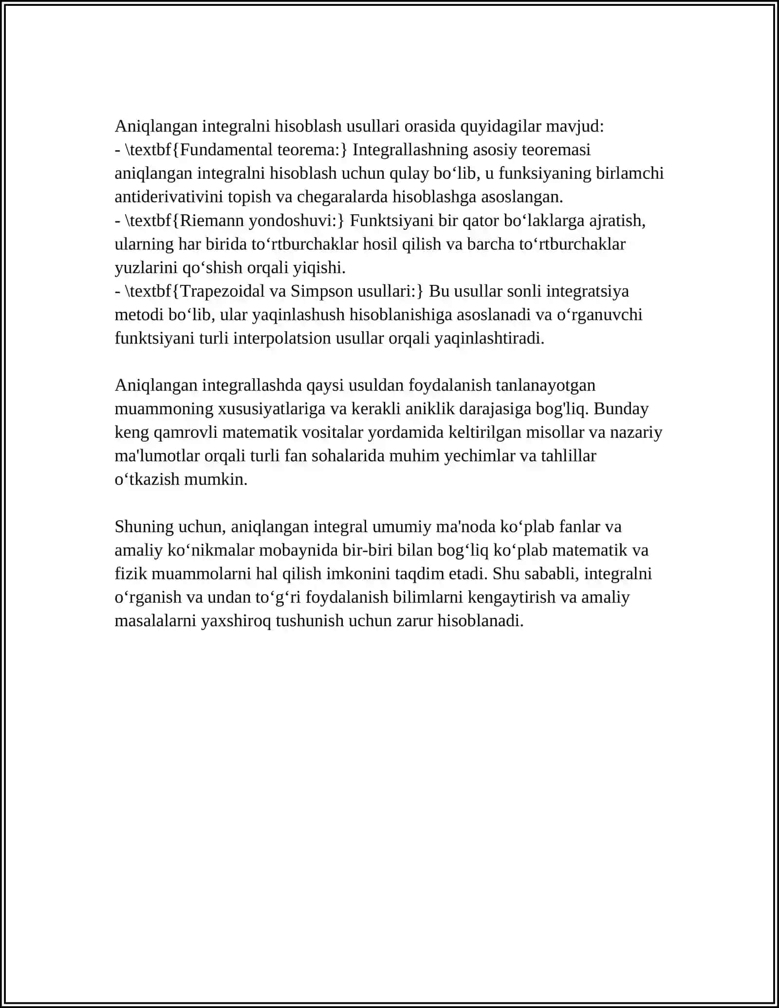 ANIQ INTEGRAL 4
