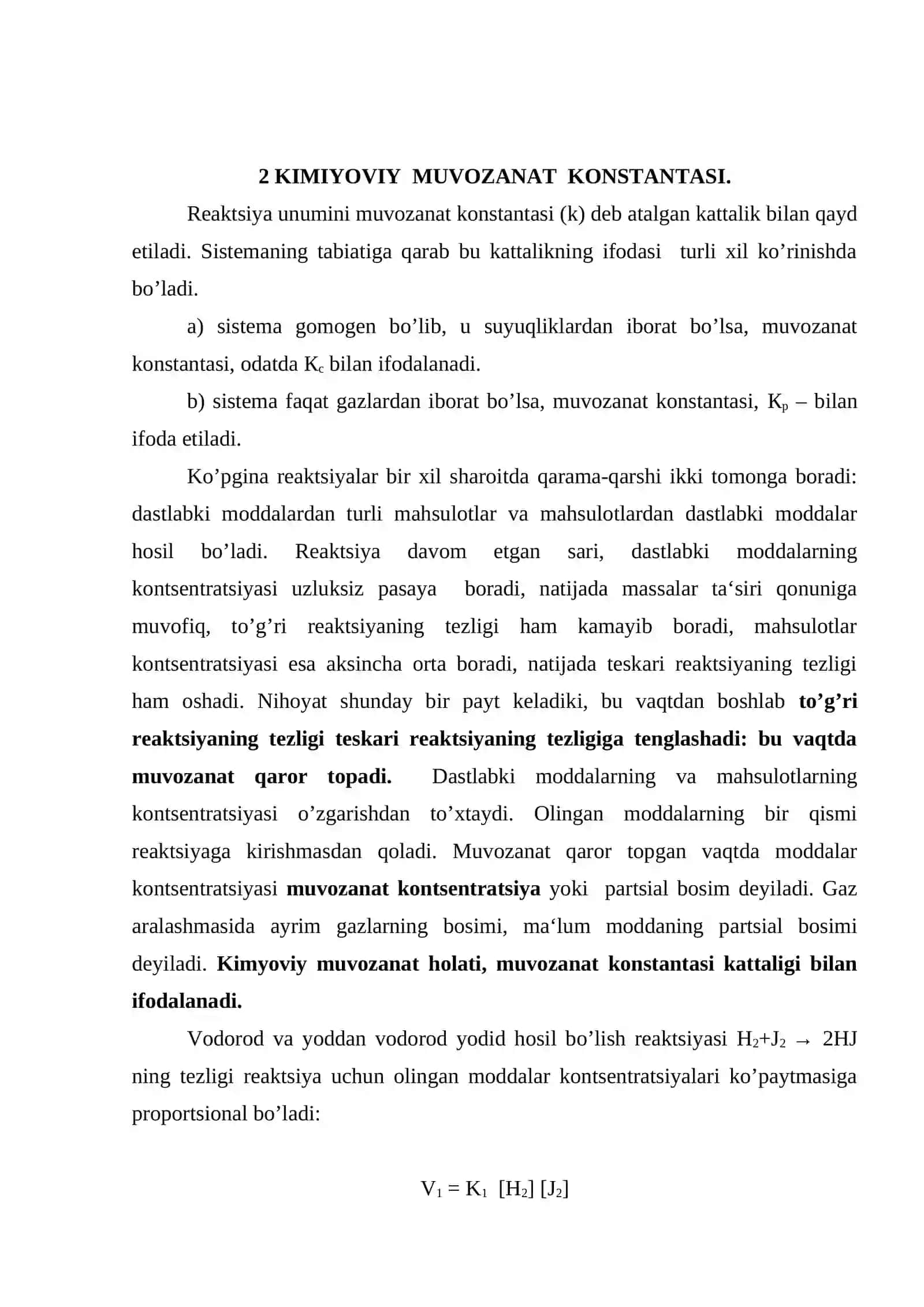 Kimyoviy muvozanat 4