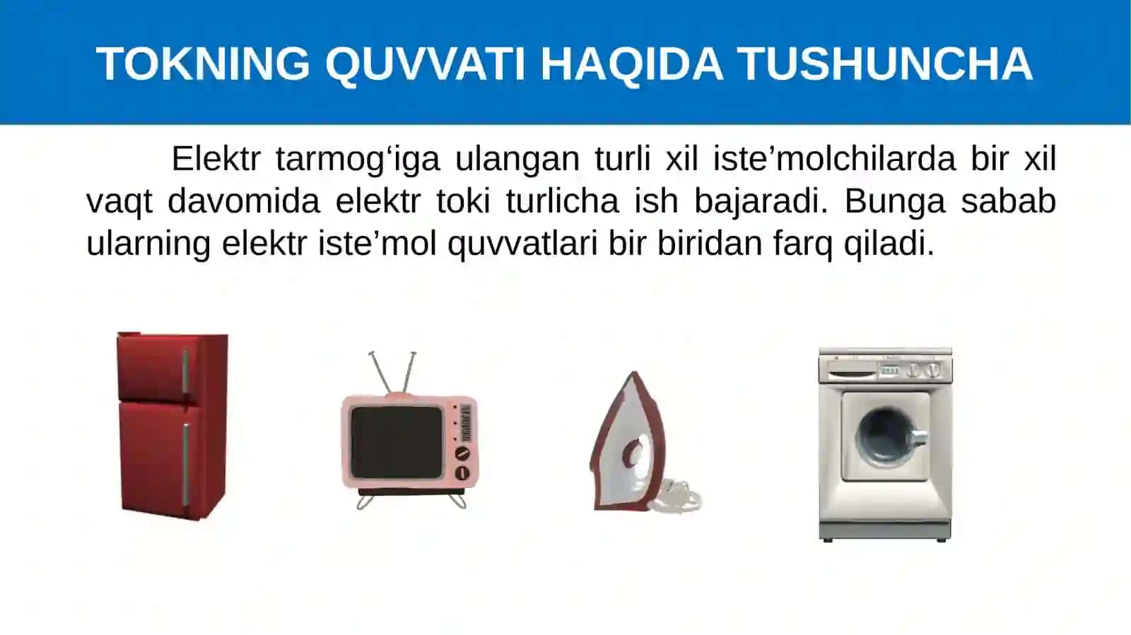 Elektr tokining quvvati 4