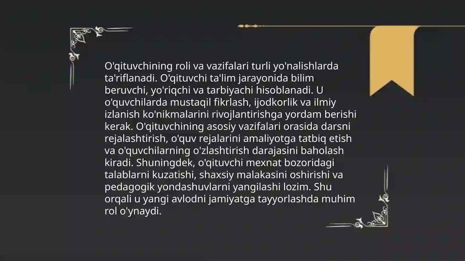 Ta'lim faoliyatini aniqlashga oid qarashlar 4