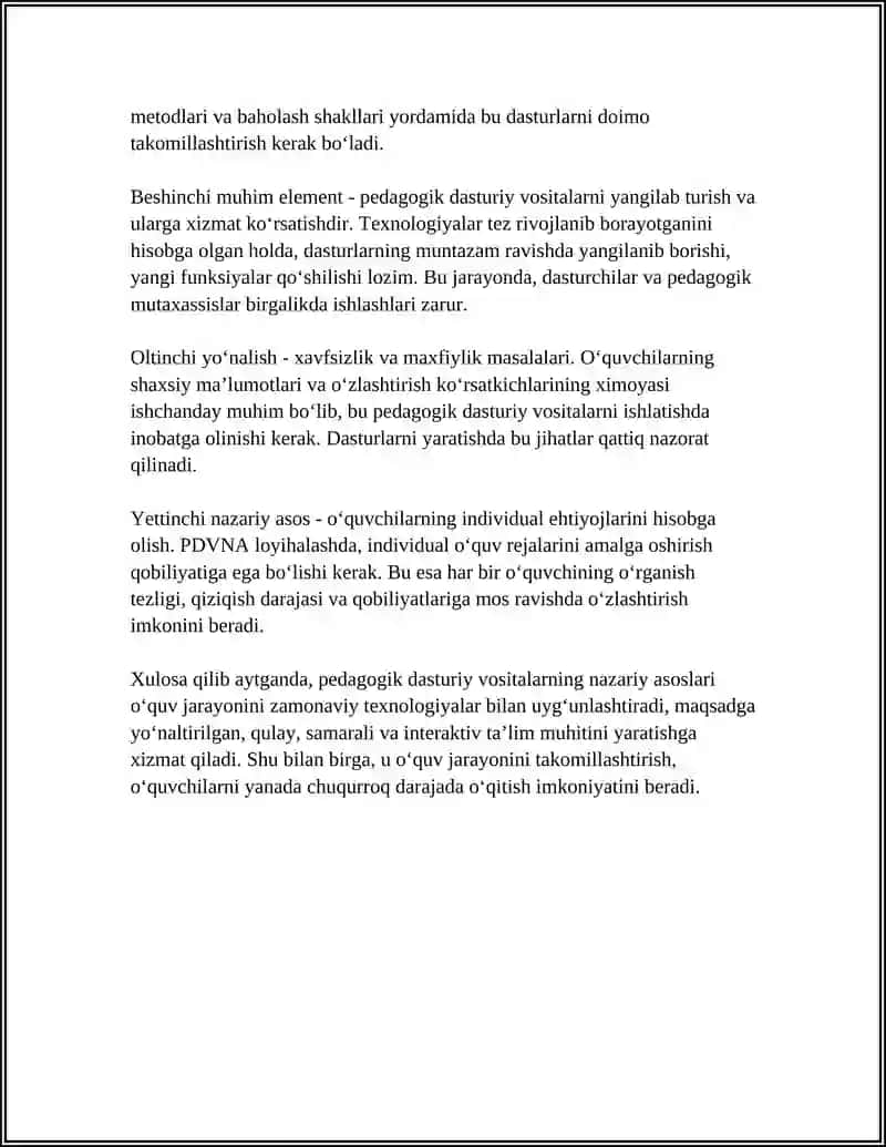 PEDAGOGIK DASTURIY VOSITALARNI LOYIHALASH 4