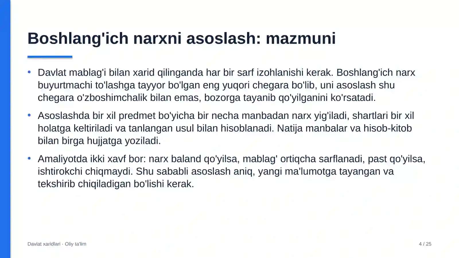 Botanika bog'larida boshlang'ich narxni asoslash 4