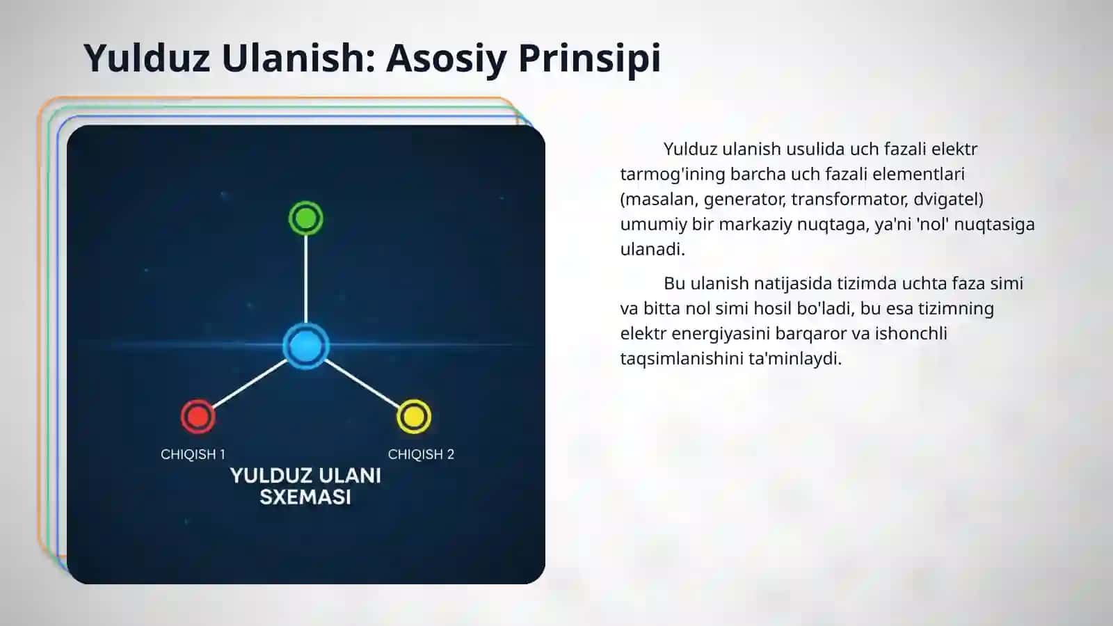Yulduz va uchburchak ulanish usullarining taqqoslanishi 4