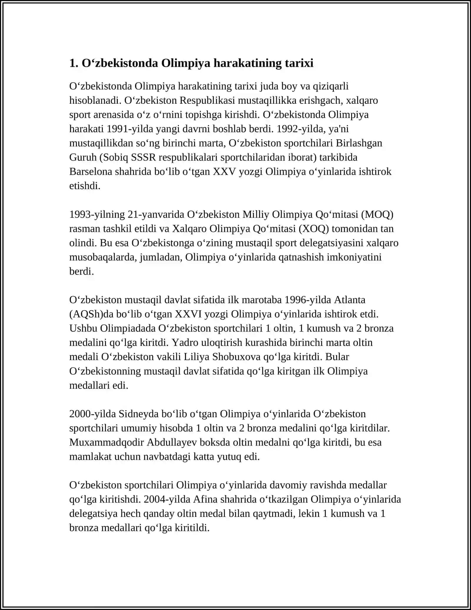 Oʻzbekistonda Olimpiya harakati 4