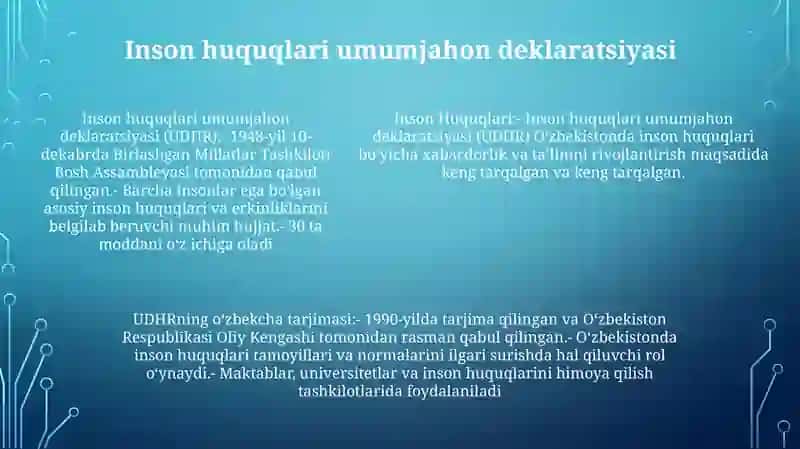 Inson Huquqlari 4