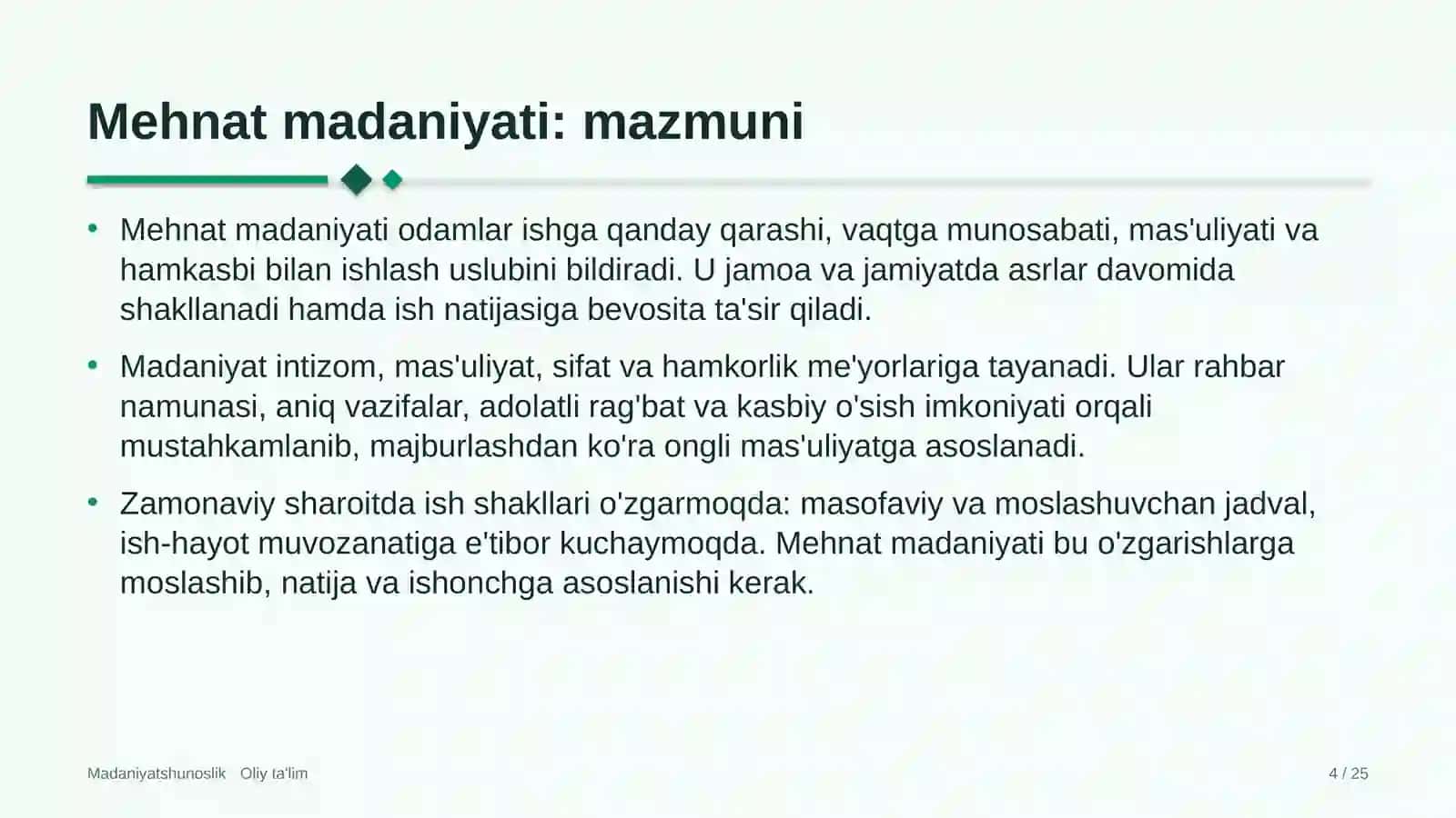 Animatsiya studiyalarida mehnat madaniyati 4