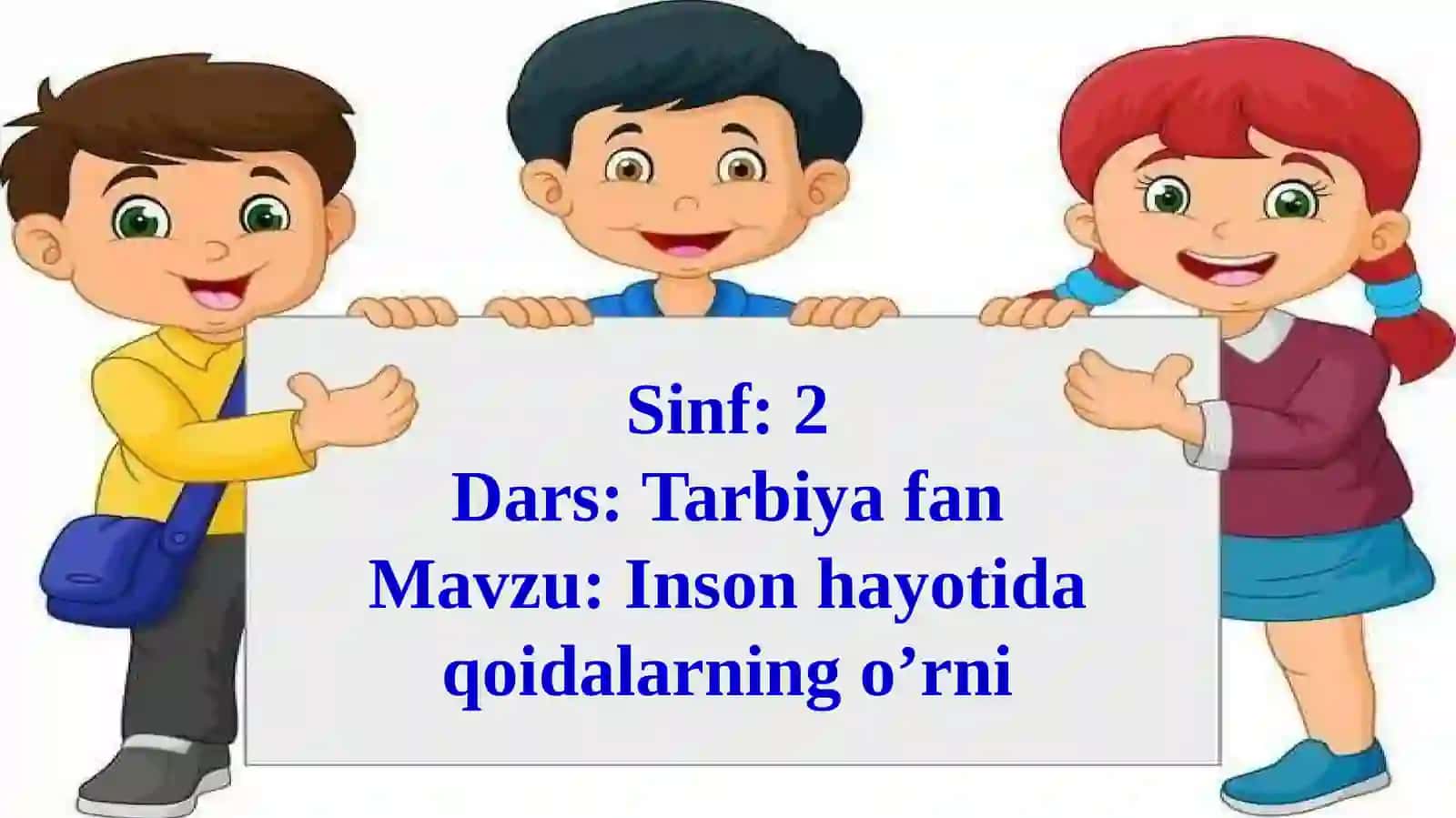 Inson hayotida qoidalarning o'rni 4