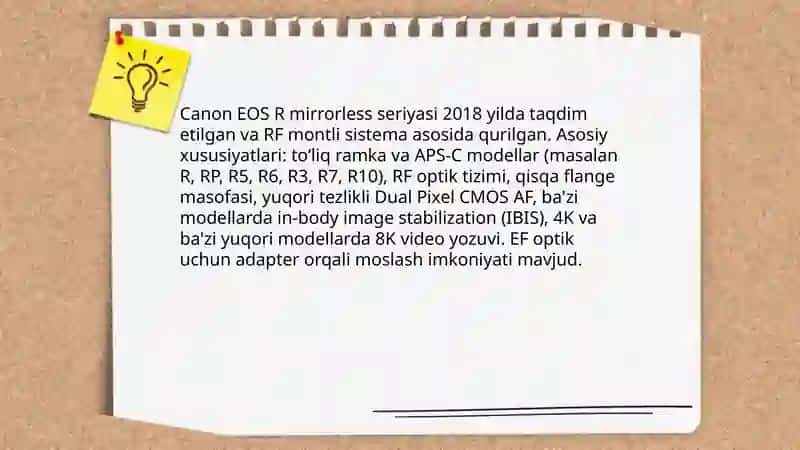 Canon EOS DSLR seriyasi 4