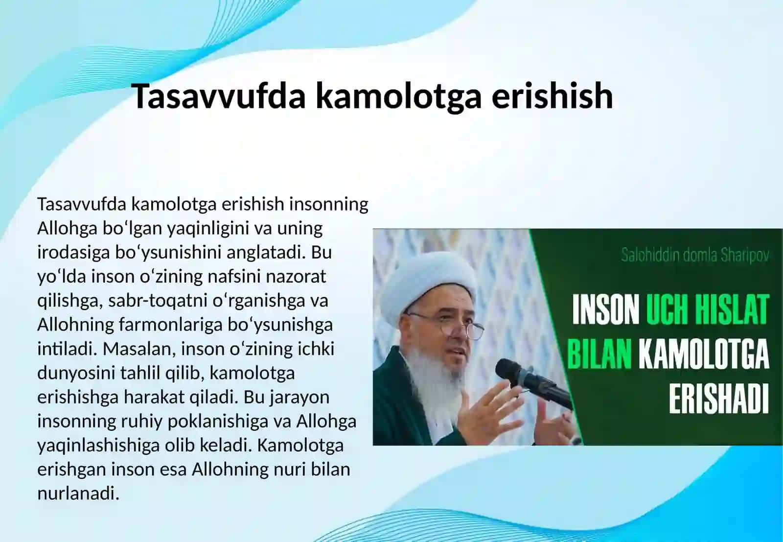 TASAVVUFDA KOMIL INSON QARASHLARI 4